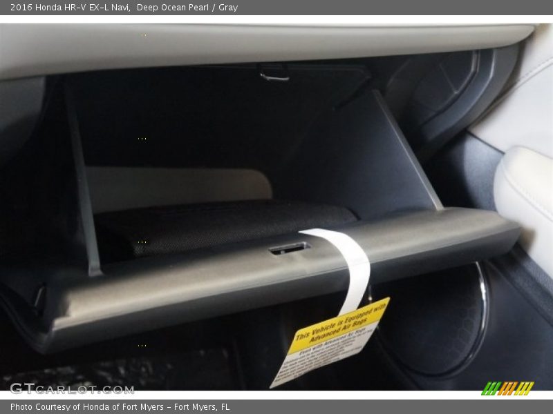 Deep Ocean Pearl / Gray 2016 Honda HR-V EX-L Navi