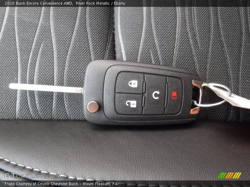River Rock Metallic / Ebony 2016 Buick Encore Convenience AWD