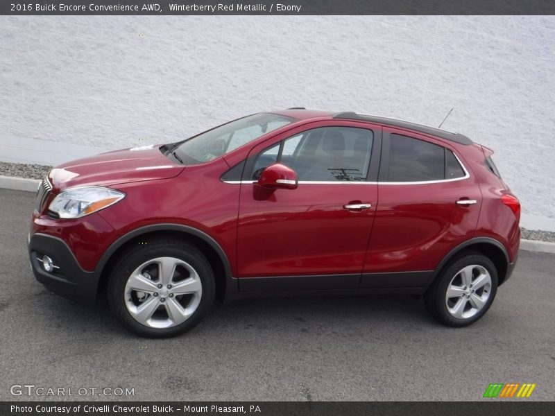 Winterberry Red Metallic / Ebony 2016 Buick Encore Convenience AWD