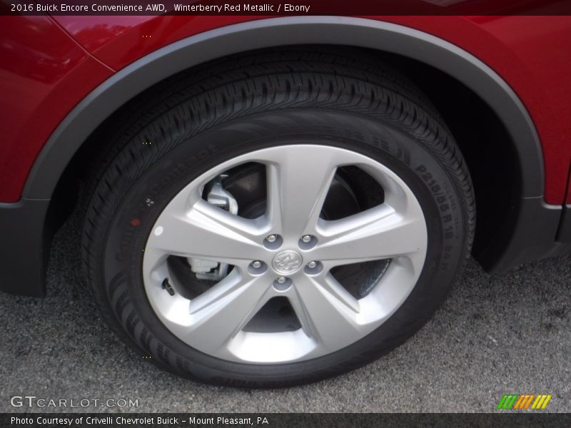 Winterberry Red Metallic / Ebony 2016 Buick Encore Convenience AWD