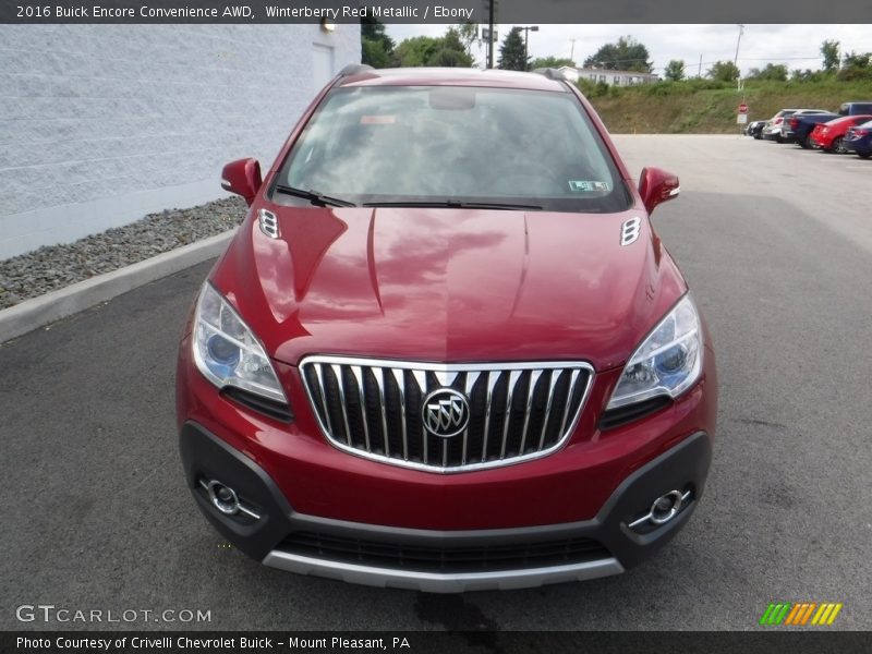 Winterberry Red Metallic / Ebony 2016 Buick Encore Convenience AWD