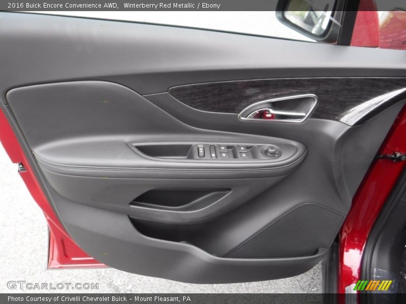 Winterberry Red Metallic / Ebony 2016 Buick Encore Convenience AWD