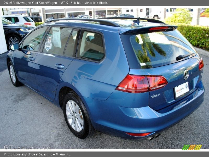 Silk Blue Metallic / Black 2016 Volkswagen Golf SportWagen 1.8T S