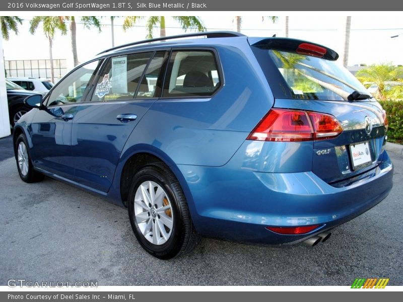Silk Blue Metallic / Black 2016 Volkswagen Golf SportWagen 1.8T S