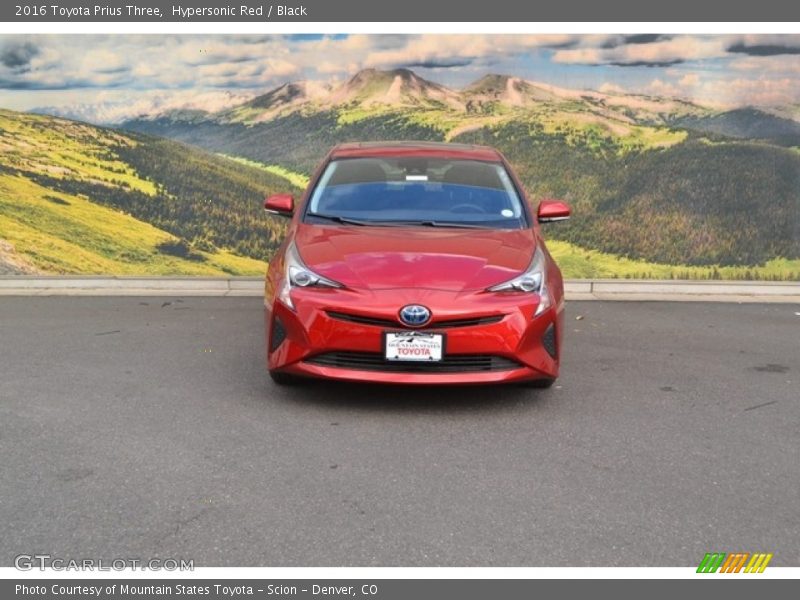 Hypersonic Red / Black 2016 Toyota Prius Three