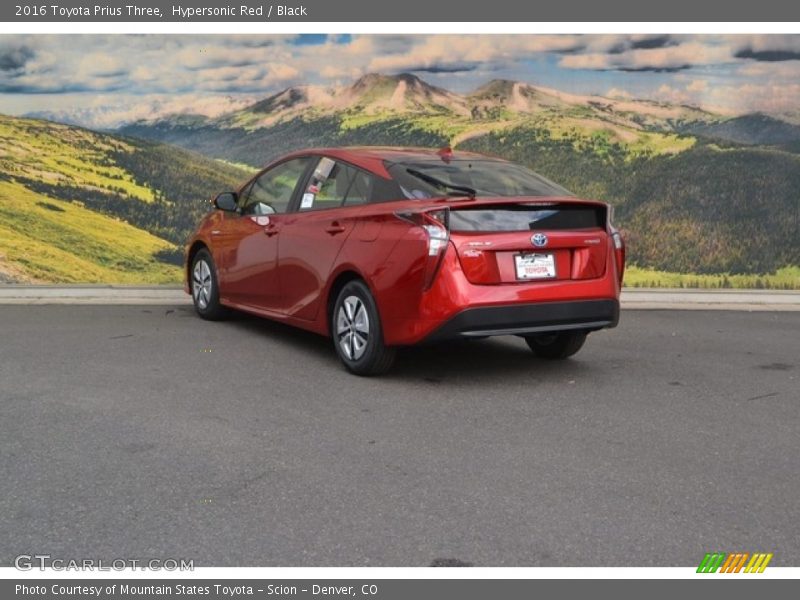 Hypersonic Red / Black 2016 Toyota Prius Three