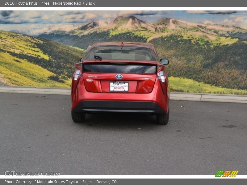 Hypersonic Red / Black 2016 Toyota Prius Three