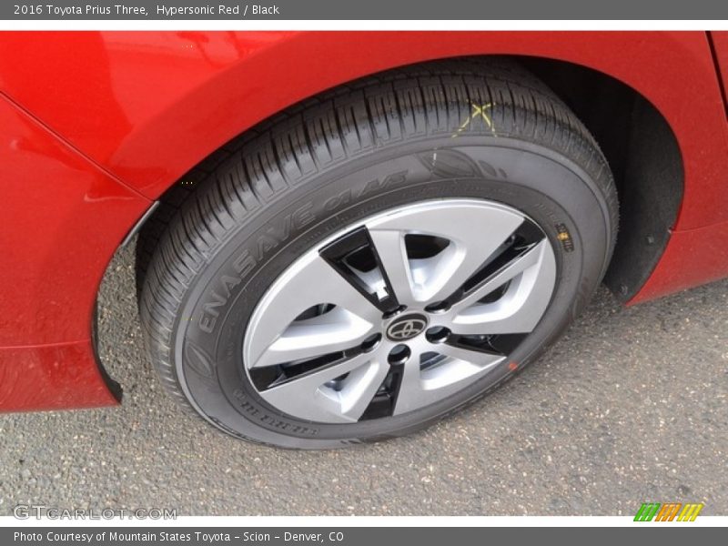 Hypersonic Red / Black 2016 Toyota Prius Three