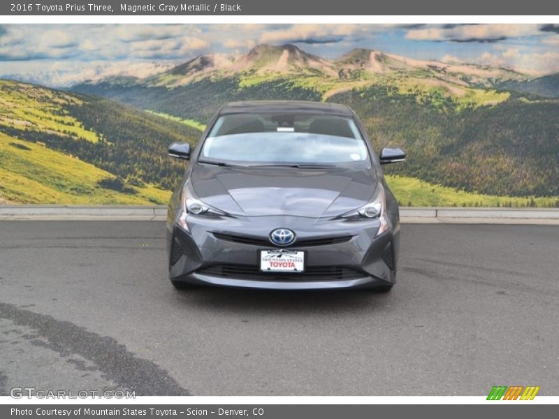 Magnetic Gray Metallic / Black 2016 Toyota Prius Three