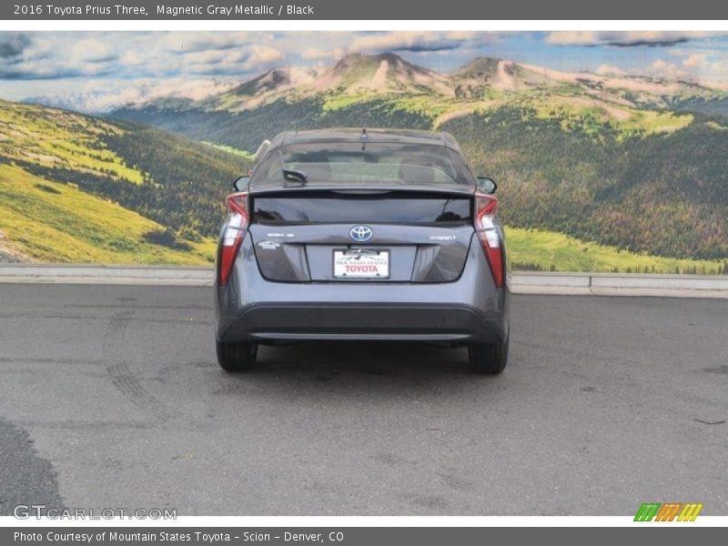 Magnetic Gray Metallic / Black 2016 Toyota Prius Three