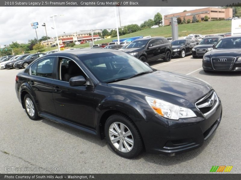 Graphite Gray Metallic / Off Black 2010 Subaru Legacy 2.5i Premium Sedan