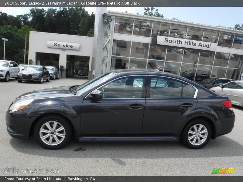 Graphite Gray Metallic / Off Black 2010 Subaru Legacy 2.5i Premium Sedan