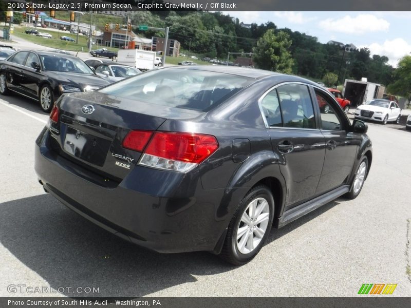 Graphite Gray Metallic / Off Black 2010 Subaru Legacy 2.5i Premium Sedan