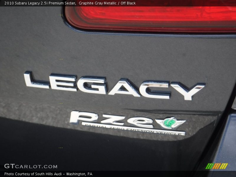 Graphite Gray Metallic / Off Black 2010 Subaru Legacy 2.5i Premium Sedan