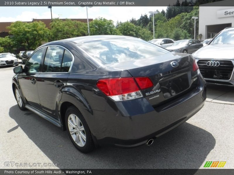 Graphite Gray Metallic / Off Black 2010 Subaru Legacy 2.5i Premium Sedan