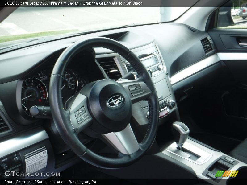 Graphite Gray Metallic / Off Black 2010 Subaru Legacy 2.5i Premium Sedan