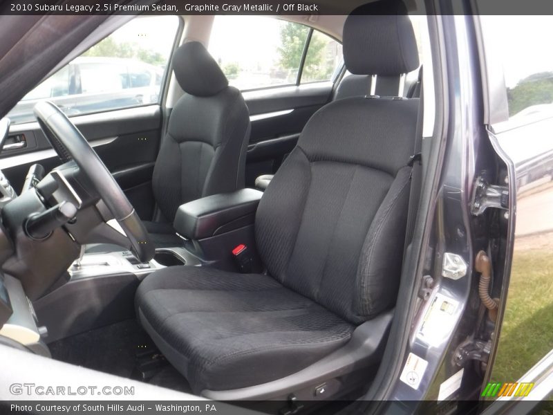 Graphite Gray Metallic / Off Black 2010 Subaru Legacy 2.5i Premium Sedan