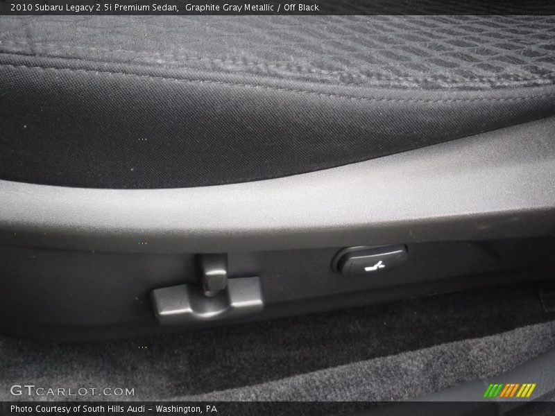 Graphite Gray Metallic / Off Black 2010 Subaru Legacy 2.5i Premium Sedan