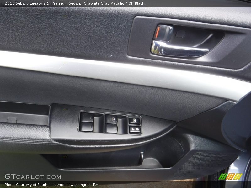 Graphite Gray Metallic / Off Black 2010 Subaru Legacy 2.5i Premium Sedan