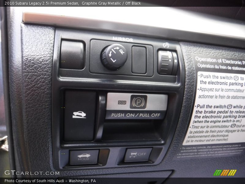 Graphite Gray Metallic / Off Black 2010 Subaru Legacy 2.5i Premium Sedan