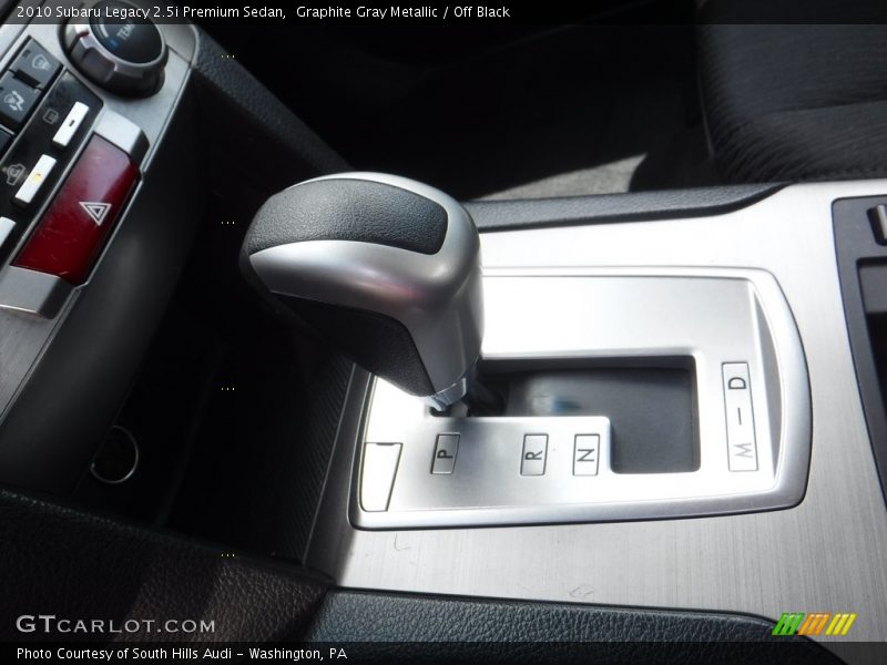 Graphite Gray Metallic / Off Black 2010 Subaru Legacy 2.5i Premium Sedan