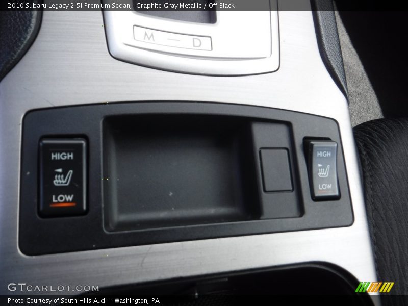 Graphite Gray Metallic / Off Black 2010 Subaru Legacy 2.5i Premium Sedan