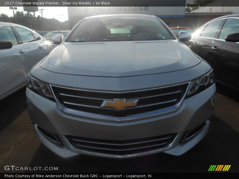 Silver Ice Metallic / Jet Black 2017 Chevrolet Impala Premier