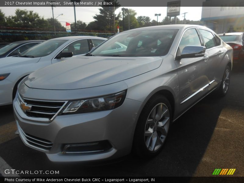 Silver Ice Metallic / Jet Black 2017 Chevrolet Impala Premier