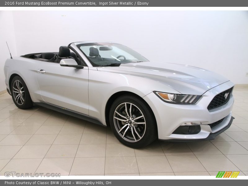 Front 3/4 View of 2016 Mustang EcoBoost Premium Convertible