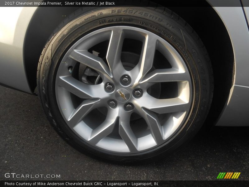 Silver Ice Metallic / Jet Black 2017 Chevrolet Impala Premier