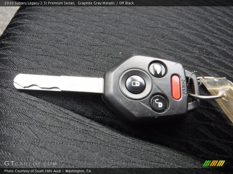 Graphite Gray Metallic / Off Black 2010 Subaru Legacy 2.5i Premium Sedan