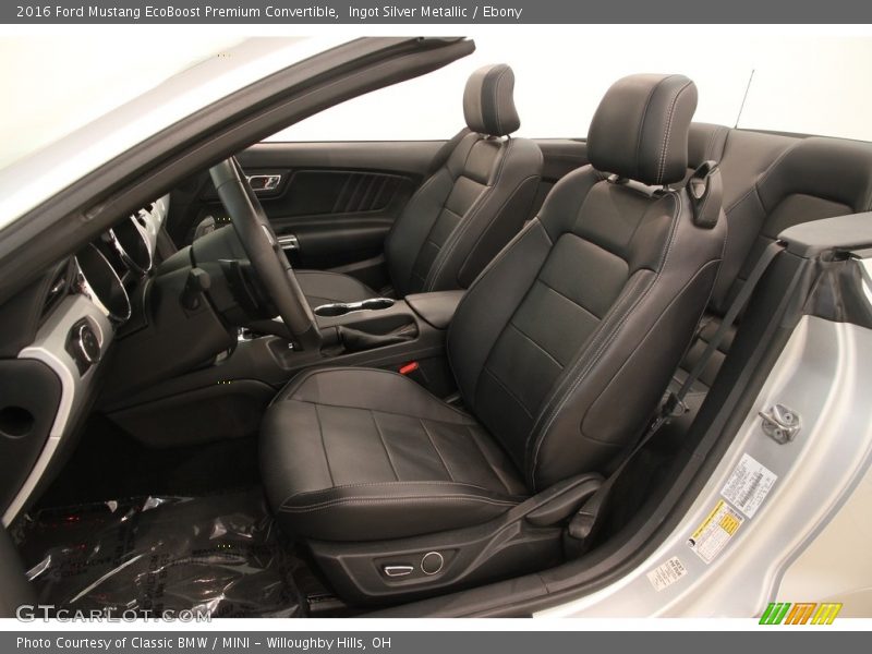  2016 Mustang EcoBoost Premium Convertible Ebony Interior