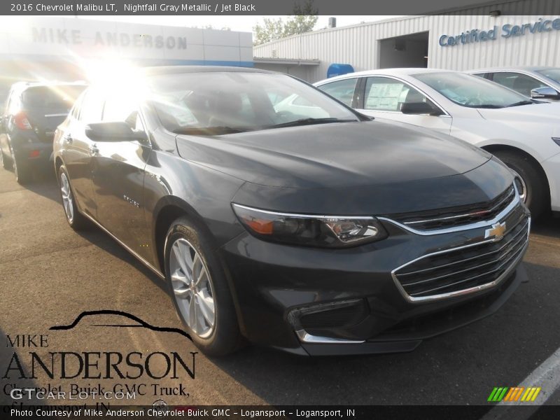 Nightfall Gray Metallic / Jet Black 2016 Chevrolet Malibu LT