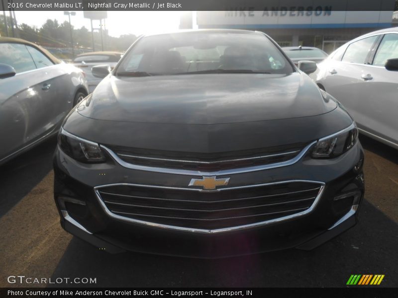 Nightfall Gray Metallic / Jet Black 2016 Chevrolet Malibu LT