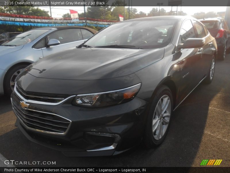 Nightfall Gray Metallic / Jet Black 2016 Chevrolet Malibu LT