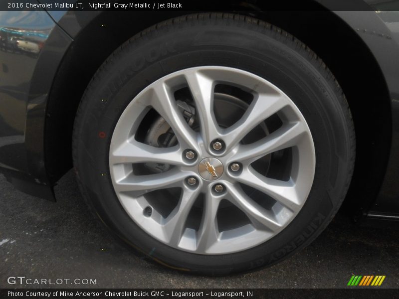 Nightfall Gray Metallic / Jet Black 2016 Chevrolet Malibu LT
