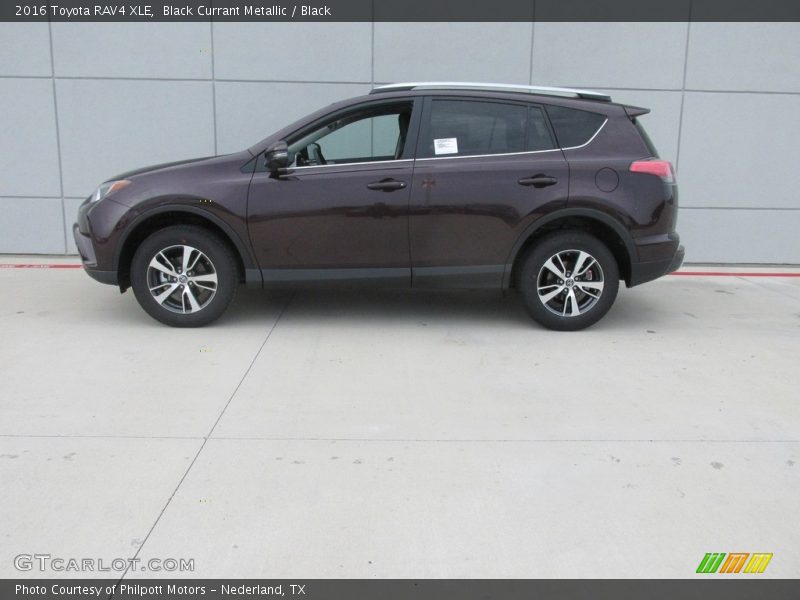 Black Currant Metallic / Black 2016 Toyota RAV4 XLE
