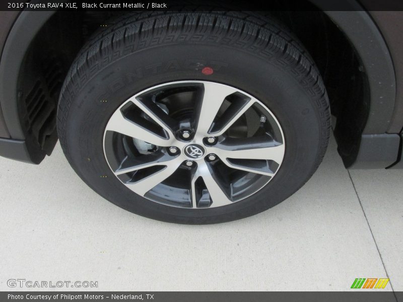 Black Currant Metallic / Black 2016 Toyota RAV4 XLE