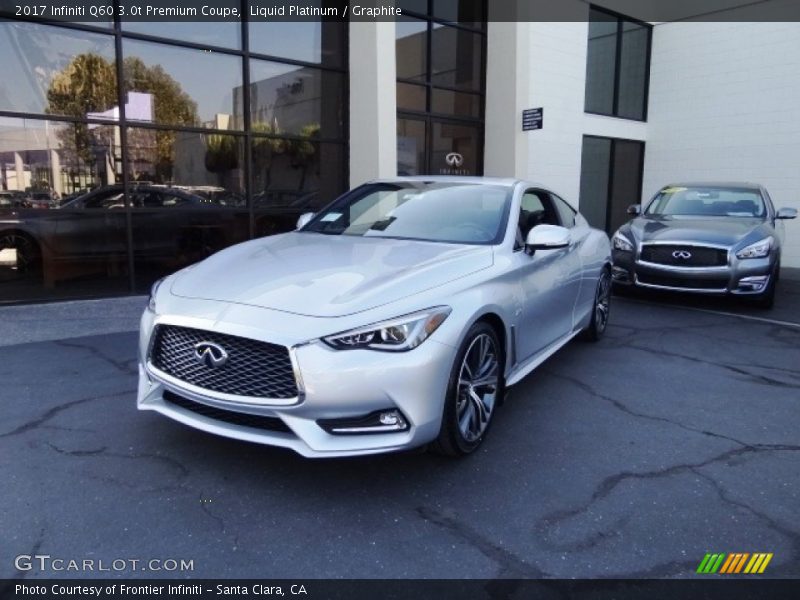 Front 3/4 View of 2017 Q60 3.0t Premium Coupe