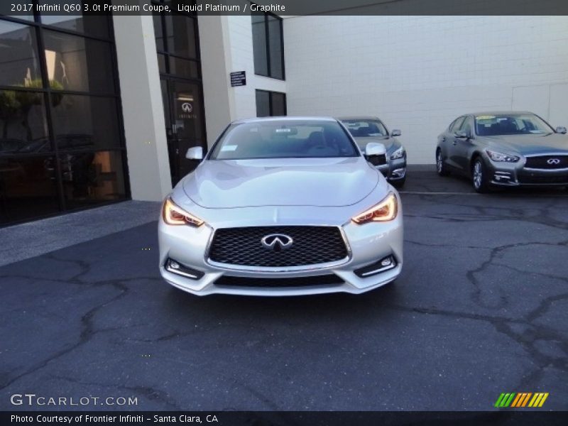 Liquid Platinum / Graphite 2017 Infiniti Q60 3.0t Premium Coupe