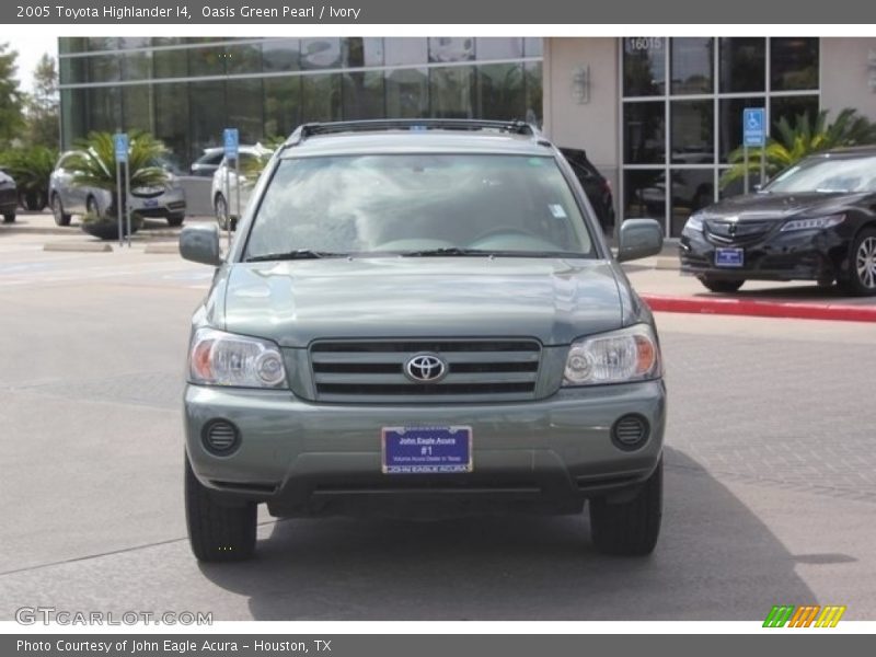 Oasis Green Pearl / Ivory 2005 Toyota Highlander I4