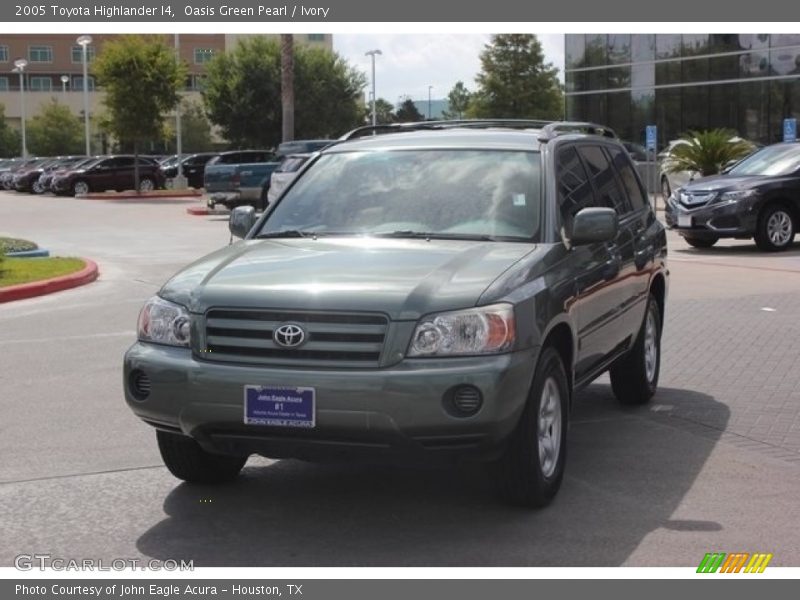 Oasis Green Pearl / Ivory 2005 Toyota Highlander I4