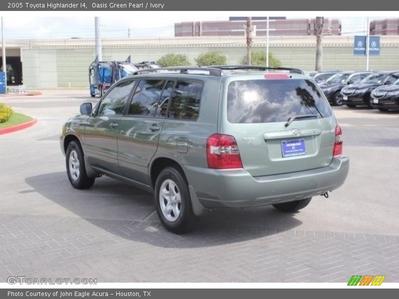 Oasis Green Pearl / Ivory 2005 Toyota Highlander I4
