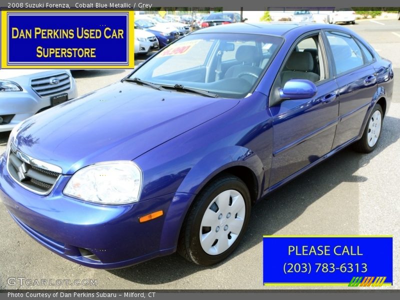 Cobalt Blue Metallic / Grey 2008 Suzuki Forenza