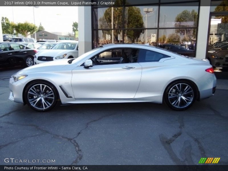 Liquid Platinum / Graphite 2017 Infiniti Q60 3.0t Premium Coupe