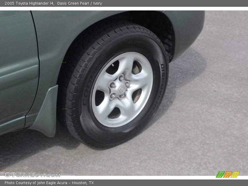 Oasis Green Pearl / Ivory 2005 Toyota Highlander I4