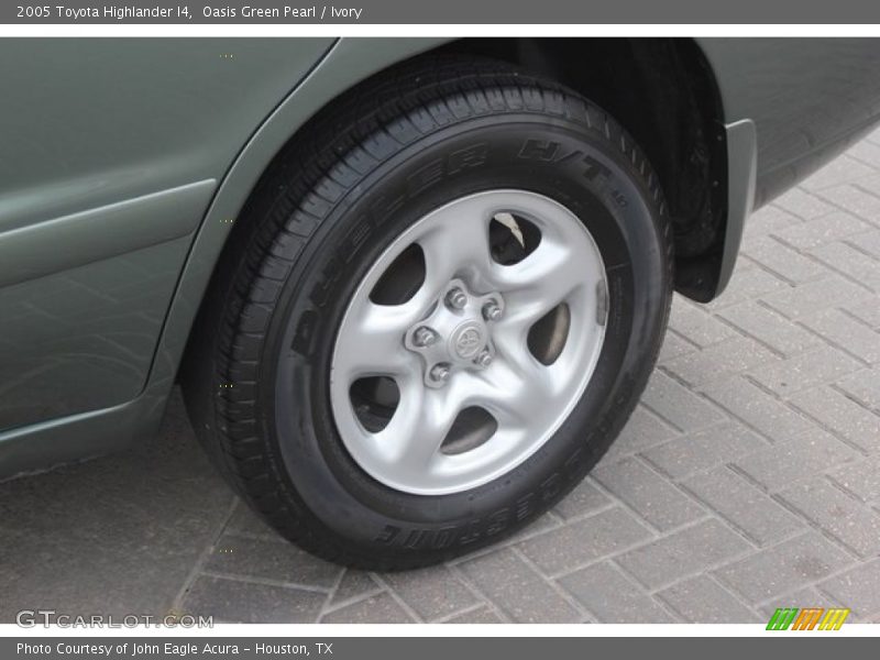 Oasis Green Pearl / Ivory 2005 Toyota Highlander I4
