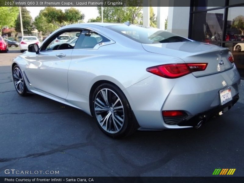 Liquid Platinum / Graphite 2017 Infiniti Q60 3.0t Premium Coupe