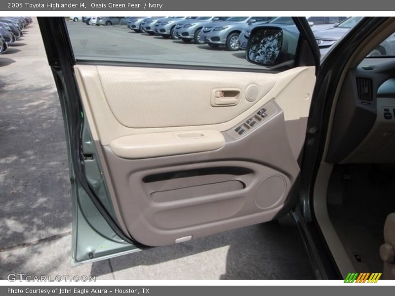 Oasis Green Pearl / Ivory 2005 Toyota Highlander I4