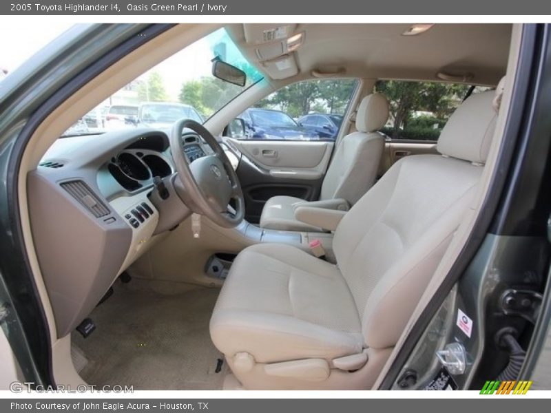 Oasis Green Pearl / Ivory 2005 Toyota Highlander I4